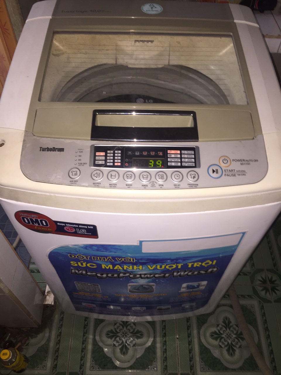 Máy giặt Cũ LG 10kg Ngoại Hình Còn Mới 93%